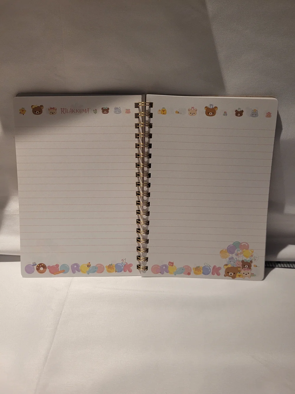 Lot of 4 Authentic San-X Rilakkuma B6 Spiral Notebooks Kawaii Stationery